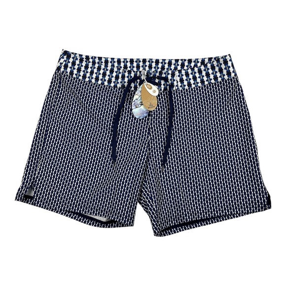Other - prAna NEW Makenna Boardshort Women's M Indigo Thera Blue Geometric UPF 50